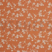 COTTON WASHED FLOWERS PUMPKIN ORANGE (thumbnail)