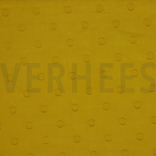 BAUMWOLLE JACQUARD PUNKTE OCKER #7