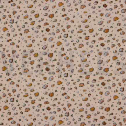 DOUBLE GAUZE DIGITAL ANIMAL SKIN LIGHT ROSE (hover)