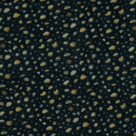 DOUBLE GAUZE DIGITAL ANIMAL SKIN BLACK (hover)