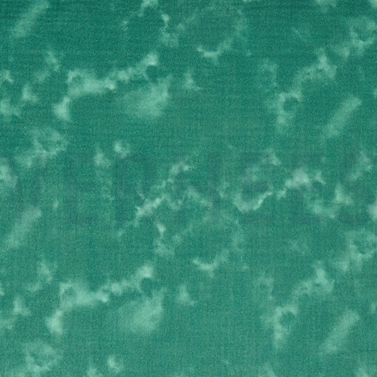 DOUBLE GAUZE DIGITAL TIE DYE DARK CYAN #7