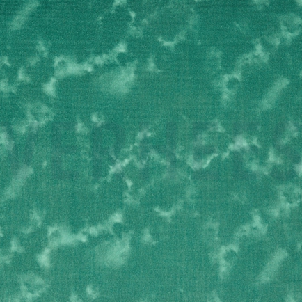 DOUBLE GAUZE DIGITAL TIE DYE DARK CYAN (hover)