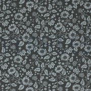 DOUBLE GAUZE FLOWERS DARK GREY (thumbnail)