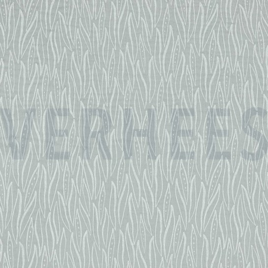 DOUBLE GAUZE LEAVES LIGHT GREY #7