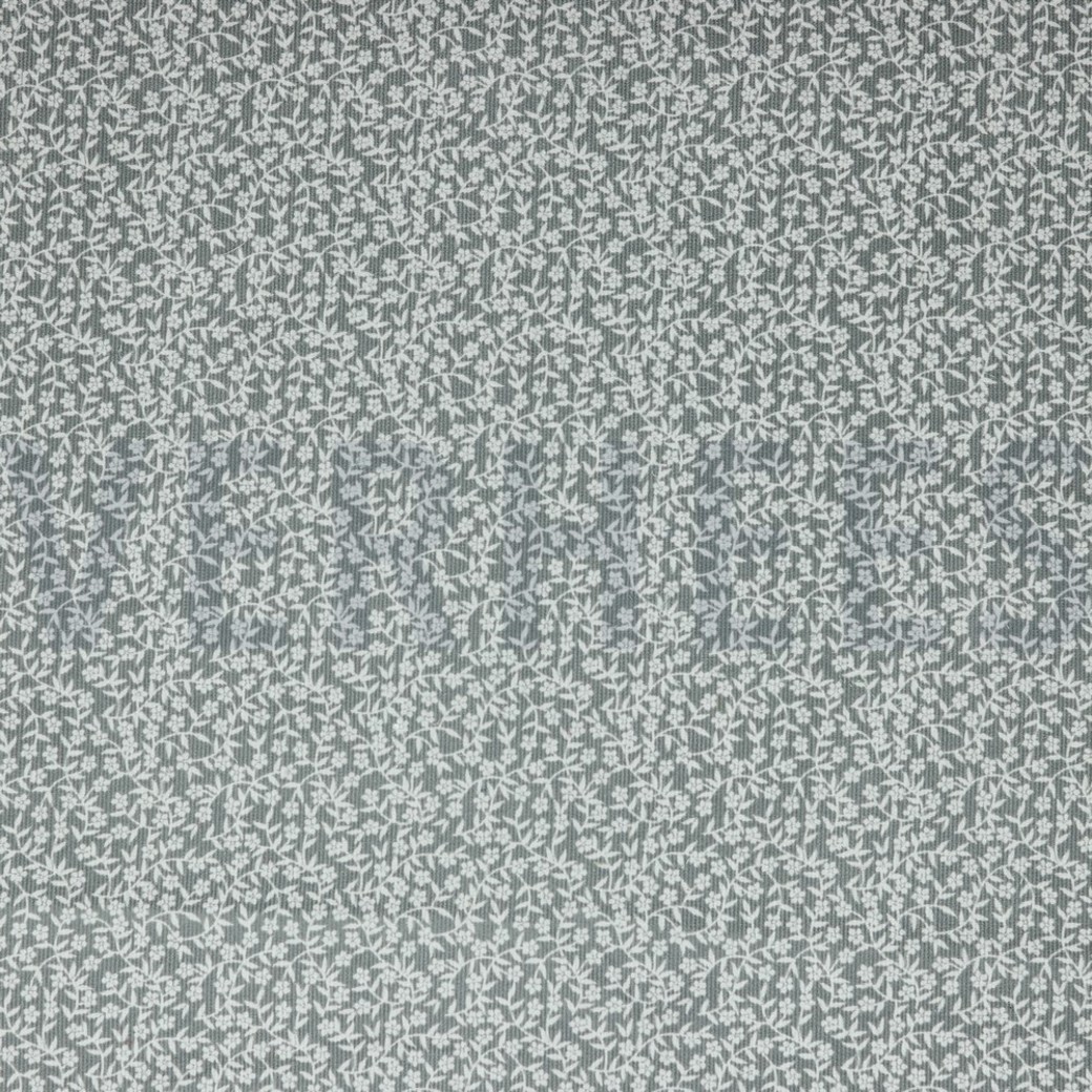 BABYCORD LITTLE FLOWERS GREY