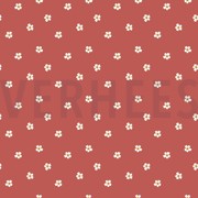 FRENCH TERRY FLOWERS SPICED CORAL (thumbnail)