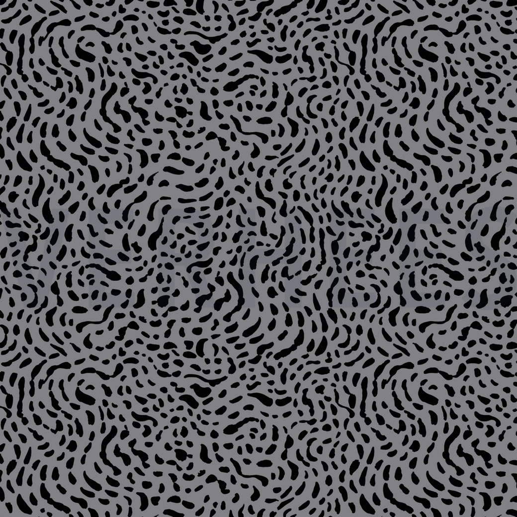 JERSEY DOTS AND SHAPES ROCK GREY