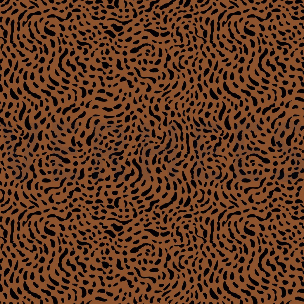 JERSEY DOTS AND SHAPES COGNAC