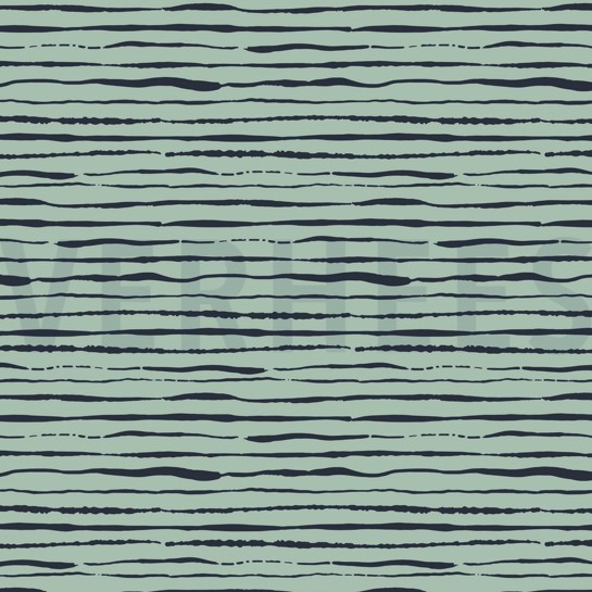 JERSEY GOTS STRIPES LIGHT MINT #7