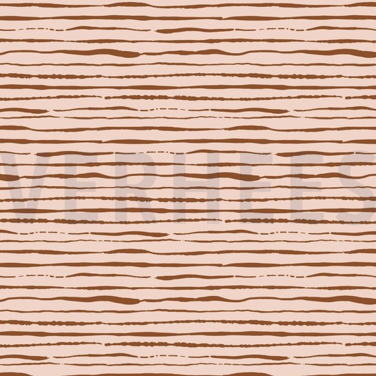 JERSEY GOTS STRIPES LIGHT SALMON #7