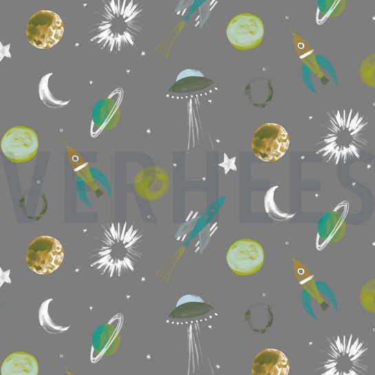 FRENCH TERRY DIGITAAL RUIMTE STEENGRIJS #7