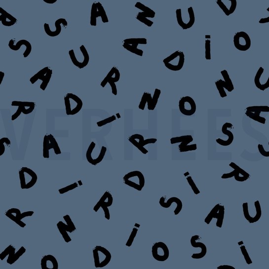 SOFT SWEAT LETTERS JEANS #7