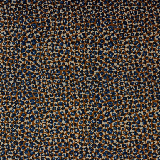 BAUMWOLLE SATIN STRETCH TIERHAUT RUST #7