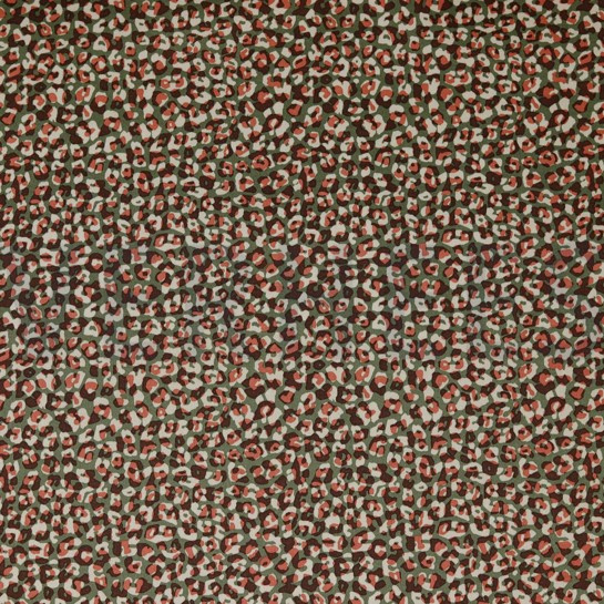 KATOEN SATIJN STRETCH DIERENHUID MOSGROEN #7