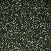 COTTON SATIN STRETCH LEAVES ARMY GREEN (thumbnail)