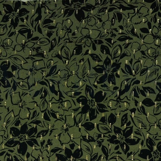 VISCOSE LUREX FLEURS CORNICHON #7