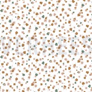 MODAL COTTON JERSEY SMALL DAISY WHITE (thumbnail)