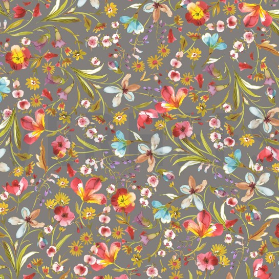 VISCOSE JERSEY DIGITAL FLOWERS ROCK GREY #7
