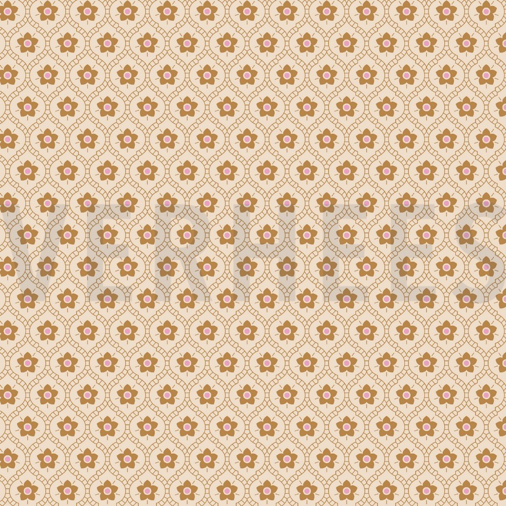 POPLIN FLOWERS SOFT PEACH
