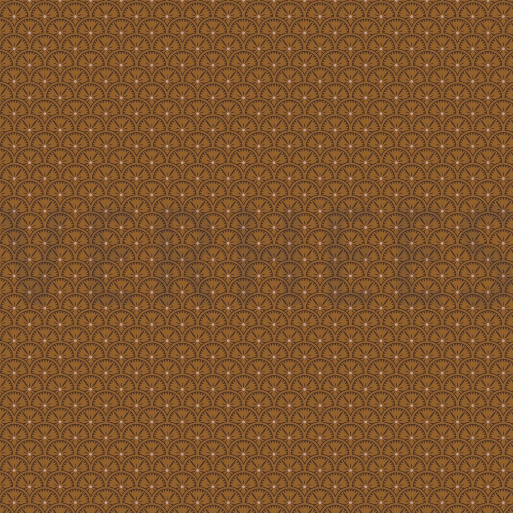 POPLIN FLOWERS LIGHT BROWN