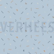 POPLIN CARS TRAFFIC LIGHT BLUE (thumbnail)