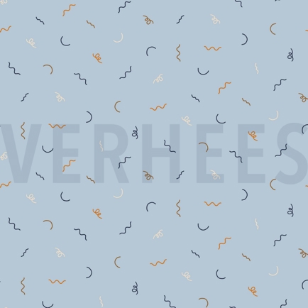 POPLIN CARS TRAFFIC LIGHT BLUE (hover)