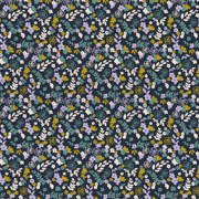 JERSEY GOTS SMALL FLOWER NAVY (thumbnail)