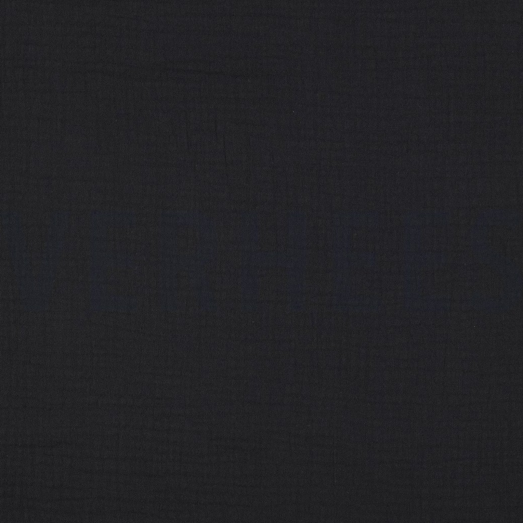 DOUBLE GAUZE BLACK