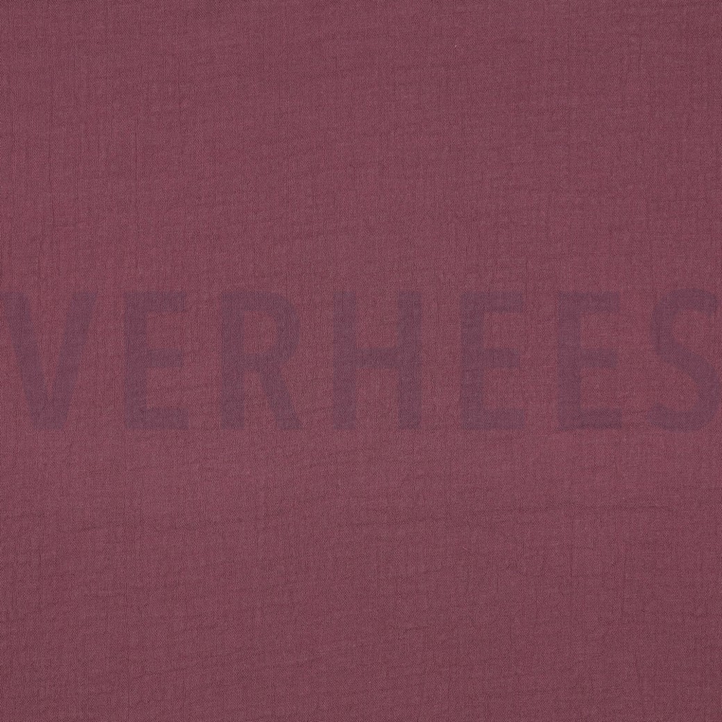 DOUBLE GAUZE AUBERGINE