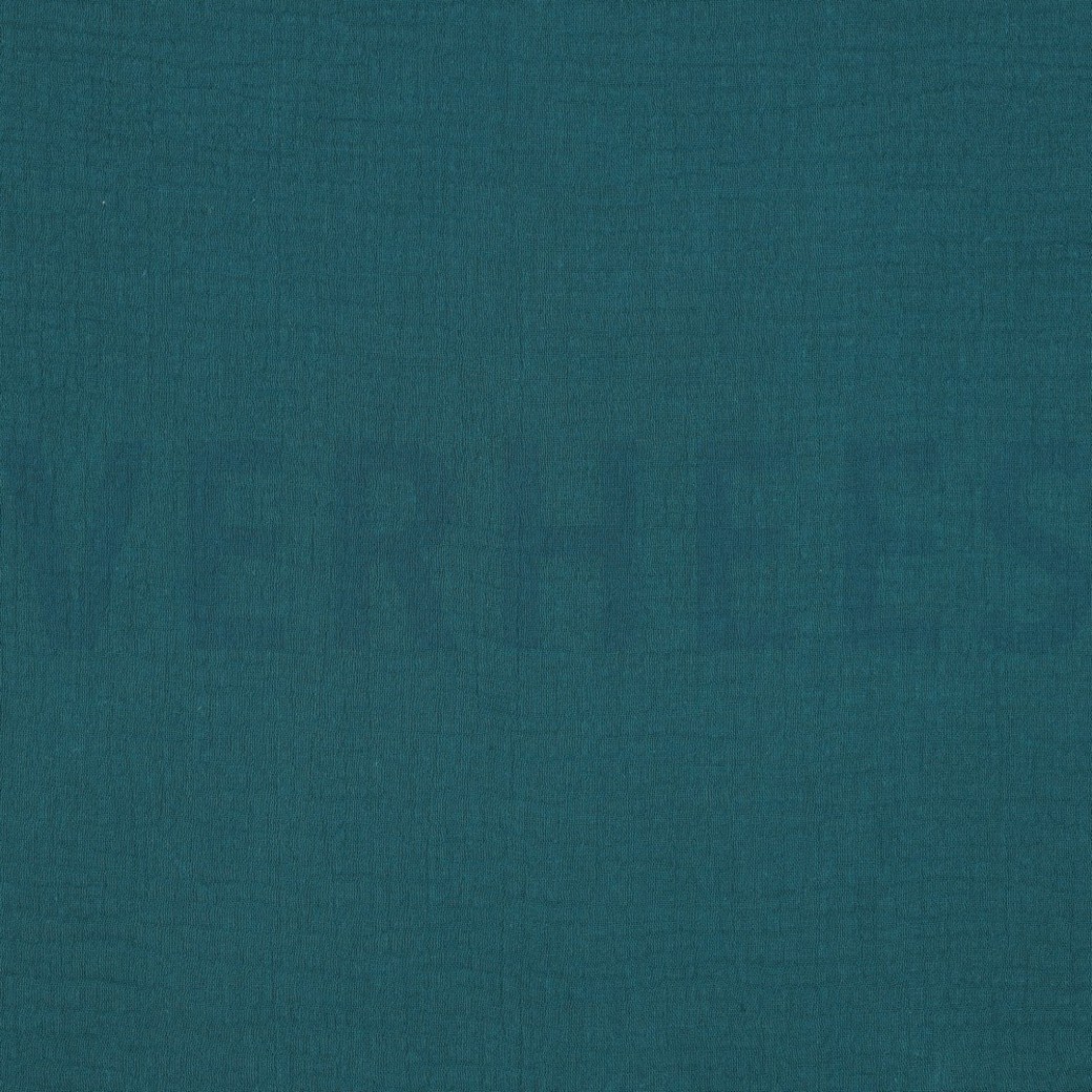 DOUBLE GAUZE DARK CYAN