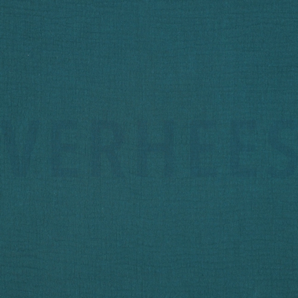 DOUBLE GAUZE DARK CYAN (hover)