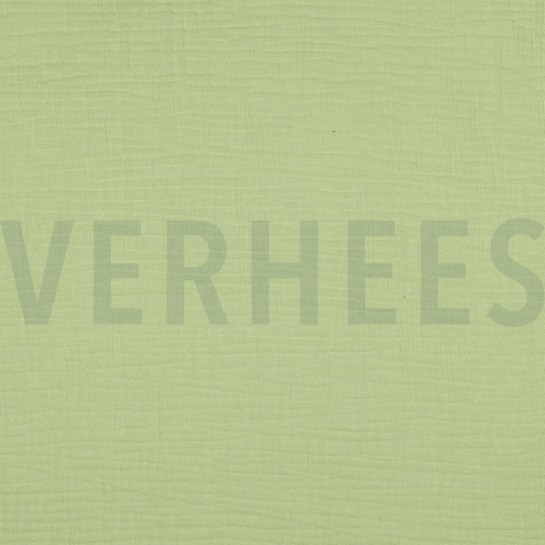 DOUBLE GAZE DE COTON VERT DOUX #7