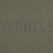 DOUBLE GAUZE DARK MOSS GREEN (thumbnail)