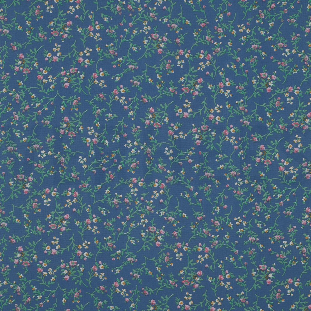 CHIFFON FLOWERS BLUE
