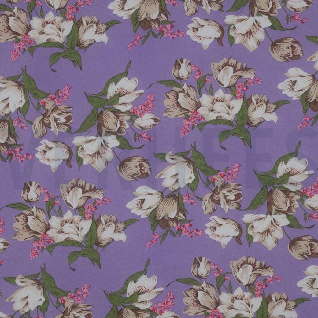 CHIFFON FLOWERS LAVENDER