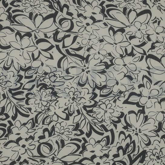 CHIFFON BLUMEN ECRU #7