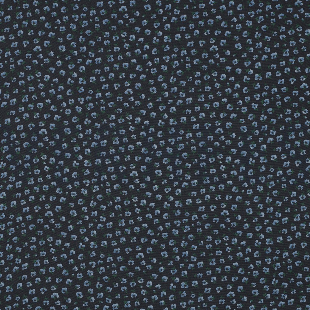 CHIFFON FLOWERS NAVY