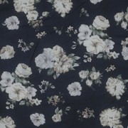 CHIFFON FLOWERS NAVY (thumbnail)
