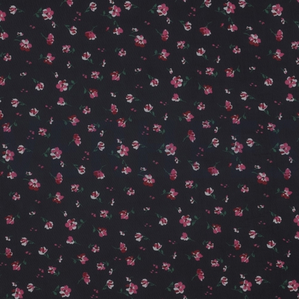 CHIFFON FLOWERS NAVY (hover)
