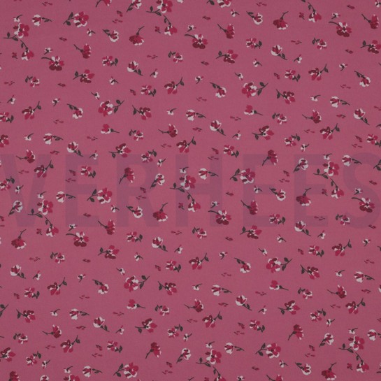 CHIFFON BLUMEN ROSA #7