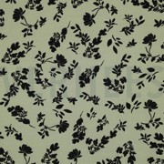 PRINTED VISCOSE FLOWERS LIGHT GREEN (thumbnail)