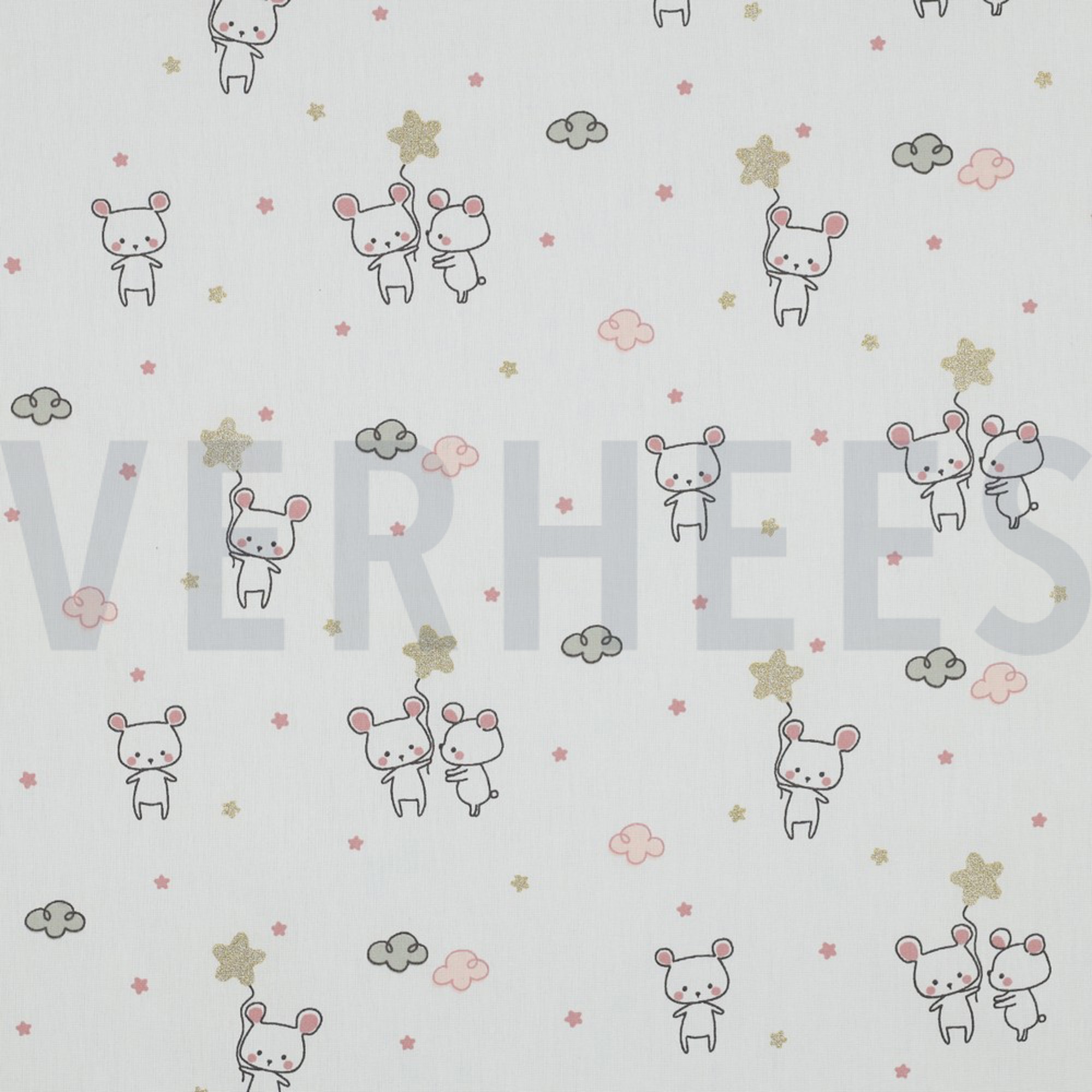 POPLIN GLITTER SWEET MOUSE ECRU (high resolution)