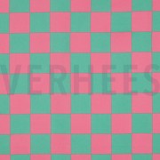 COATED COTTON CHECK GREEN / PINK (thumbnail)