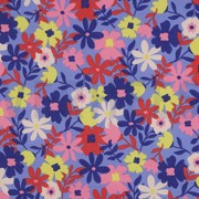 COATED COTTON FLOWERS BLUE (thumbnail)