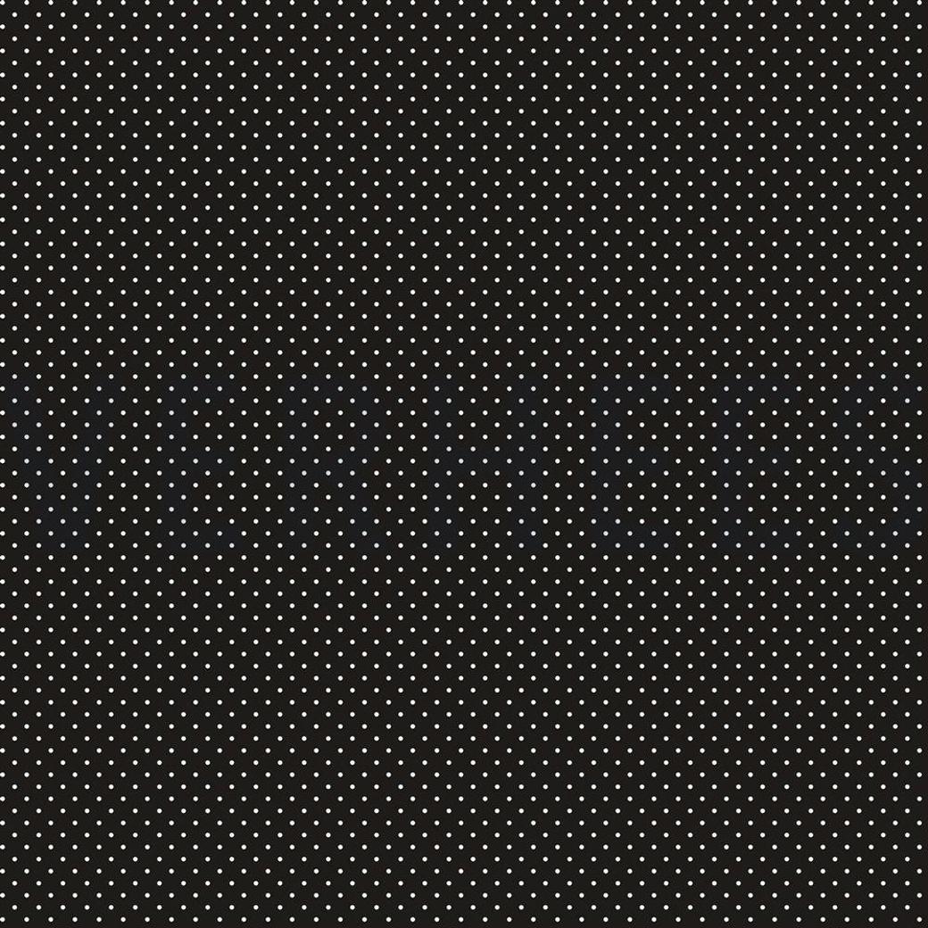 COATED COTTON PETIT DOTS BLACK
