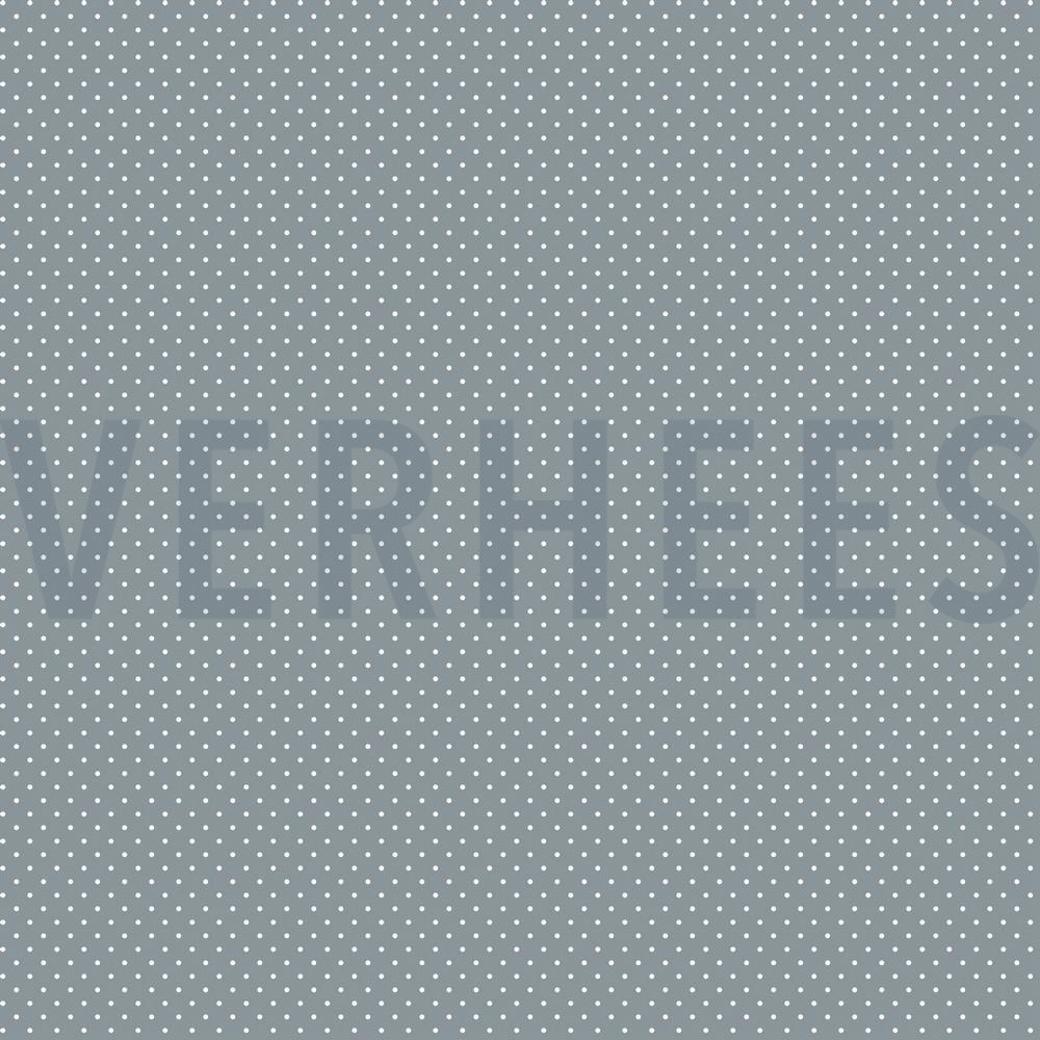 COATED COTTON PETIT DOTS GREY