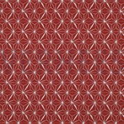 COATED COTTON ABSTRACT BRICK RED (thumbnail)