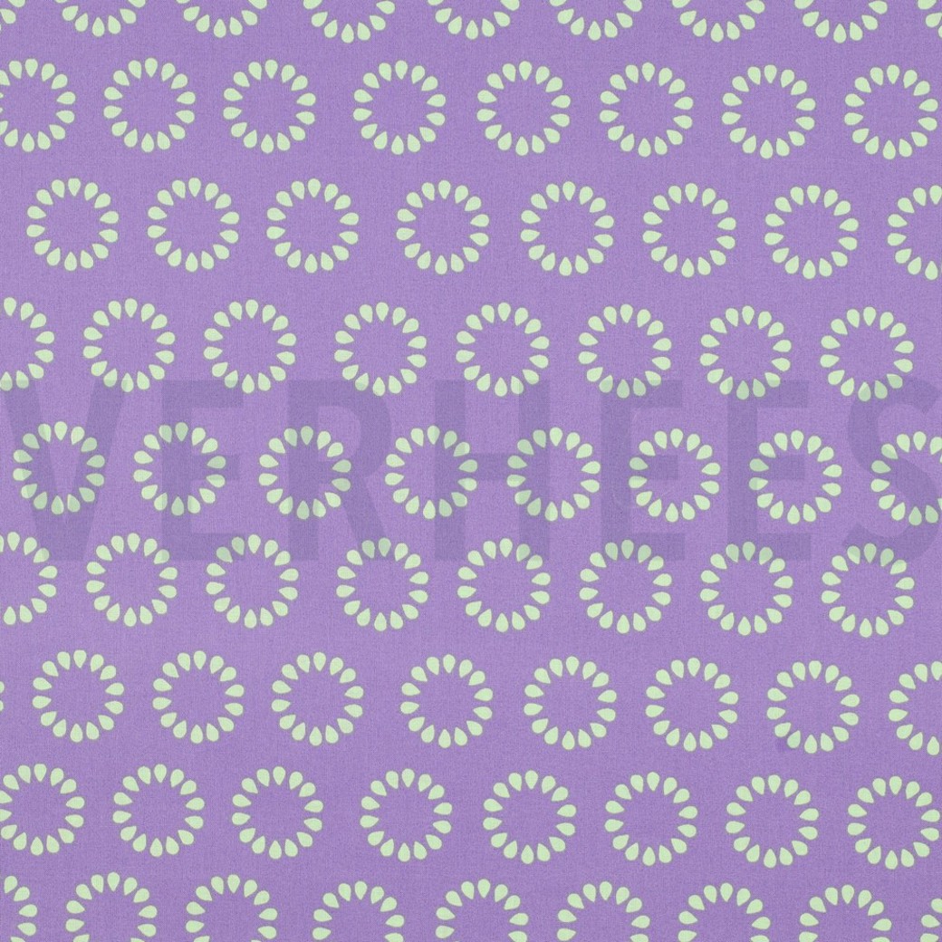 COATED COTTON CIRCLES LAVENDER