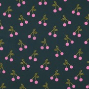 COATED COTTON CHERRIES DARK GREEN (thumbnail)