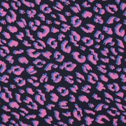 COATED COTTON ANIMAL SKIN NAVY (thumbnail)